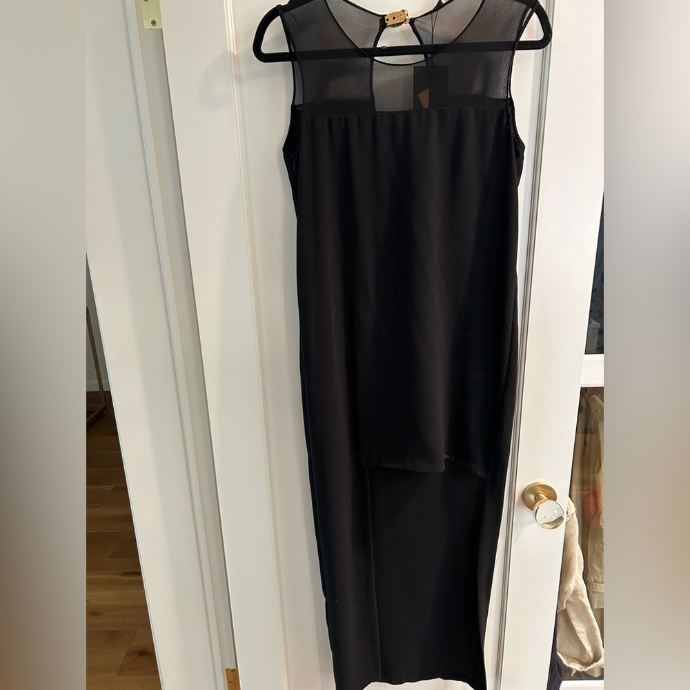 Zara high low dress black - new with tags